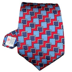 Turnbull And Asser Geometric 100% Silk Men’s Neck Tie 59” 3.5” Made In England